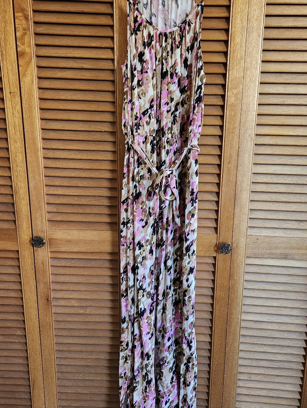 Vera Moda Pink Animal Print Summer Maxi Dress